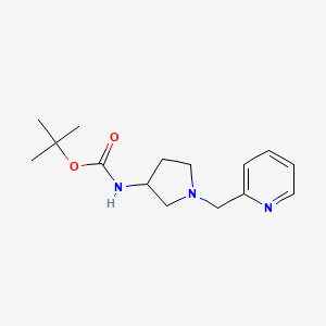 molecular formula C15H23N3O2 B13963788 Tert-butyl (1-(pyridin-2-ylmethyl)pyrrolidin-3-yl)carbamate 