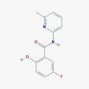 molecular formula C13H11FN2O2 B13963816 5-Fluoro-2-hydroxy-N-(6-methylpyridin-2-yl)benzamide CAS No. 783371-16-4