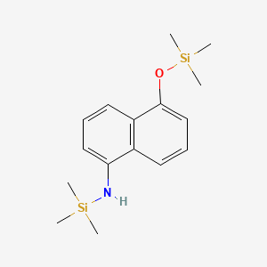 molecular formula C16H25NOSi2 B13963820 N-trimethylsilyl-5-trimethylsilyloxynaphthalen-1-amine CAS No. 33285-82-4