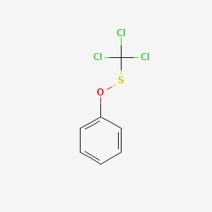 molecular formula C7H5Cl3OS B13963862 {[(Trichloromethyl)sulfanyl]oxy}benzene CAS No. 13400-05-0