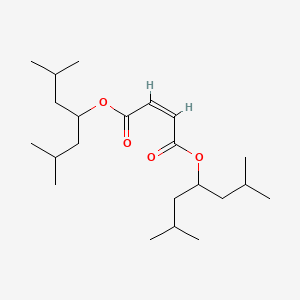 molecular formula C22H40O4 B13963872 Bis(3-methyl-1-(2-methylpropyl)butyl) maleate CAS No. 53926-30-0
