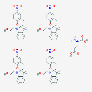 molecular formula C85H89N9O20 B139639 Poly(spiropyran-glutamate) CAS No. 130037-82-0