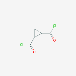molecular formula C5H4Cl2O2 B13963900 Cyclopropane-1,2-dicarbonyl dichloride CAS No. 89180-99-4