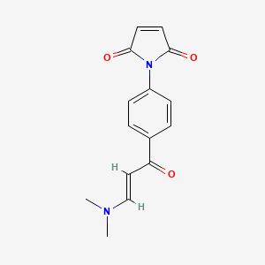 molecular formula C15H14N2O3 B1396392 1-{4-[(2E)-3-(dimethylamino)prop-2-enoyl]phenyl}-1H-pyrrole-2,5-dione CAS No. 1306753-55-8