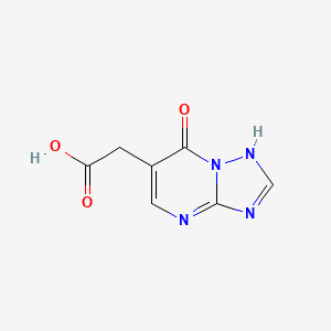 molecular formula C7H6N4O3 B1396393 (7-Hydroxy[1,2,4]triazolo[1,5-a]pyrimidin-6-yl)acetic acid CAS No. 1338495-14-9