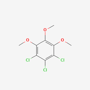 molecular formula C9H9Cl3O3 B13963945 1,2,3-Trichloro-4,5,6-trimethoxybenzene CAS No. 77223-56-4