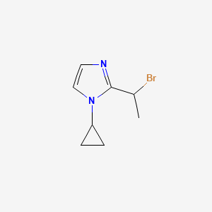 molecular formula C8H11BrN2 B13963964 2-(1-bromoethyl)-1-cyclopropyl-1H-imidazole 