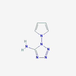 molecular formula C5H6N6 B13963996 1-Pyrrol-1-yltetrazol-5-amine CAS No. 73188-35-9