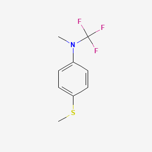 molecular formula C9H10F3NS B13964025 N-methyl-4-(methylthio)-N-(trifluoromethyl)aniline 