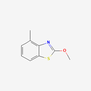 molecular formula C9H9NOS B13964044 2-Methoxy-4-methyl-1,3-benzothiazole CAS No. 73443-78-4
