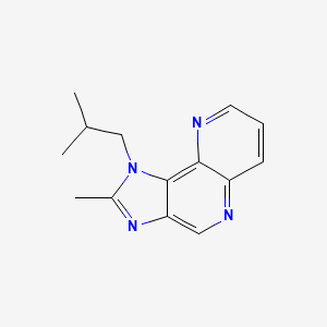 molecular formula C14H16N4 B13964061 2-methyl-1-(2-methylpropyl)-1H-imidazo[4,5-c][1,5]naphthyridine CAS No. 227318-73-2