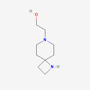 molecular formula C9H18N2O B13964074 2-(1,7-Diazaspiro[3.5]nonan-7-yl)ethanol 