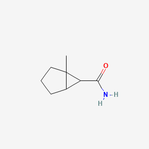 molecular formula C8H13NO B13964090 1-Methylbicyclo[3.1.0]hexane-6-carboxamide 