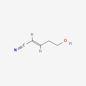 molecular formula C5H7NO B13964104 2-Pentenenitrile, 5-hydroxy-, (E)- 