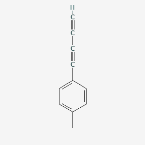 molecular formula C11H8 B13964115 Benzene, 1-(1,3-butadiynyl)-4-methyl- CAS No. 348578-58-5