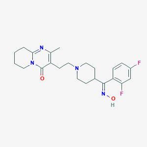 molecular formula C23H28F2N4O2 B139642 Risperidone E-Oxime CAS No. 132961-05-8