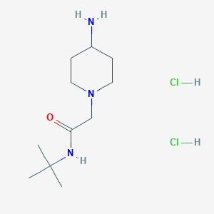2-(4-aminopiperidin-1-yl)-N-(tert-butyl)acetamide dihydrochloride