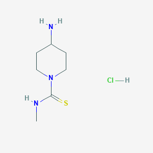 4-amino-N-methylpiperidine-1-carbothioamide;hydrochloride