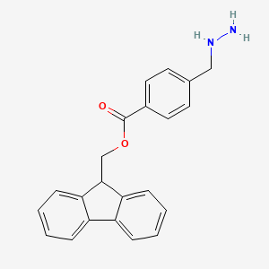 molecular formula C22H20N2O2 B13964296 4-Fmoc-amino-benzylamine 
