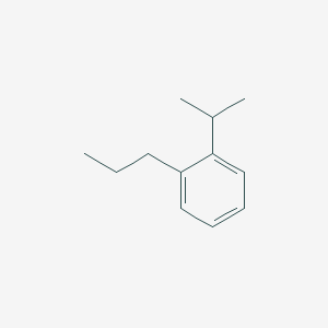 molecular formula C12H18 B139643 Benzene, 1-(1-methylethyl)-2-propyl CAS No. 126028-50-0