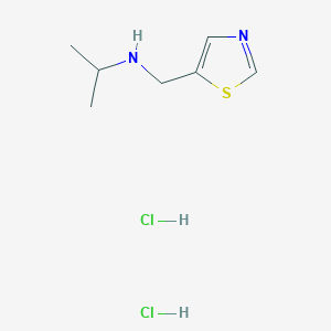 molecular formula C7H14Cl2N2S B1396432 N-(1,3-thiazol-5-ylmethyl)propan-2-amine dihydrochloride CAS No. 1332530-31-0