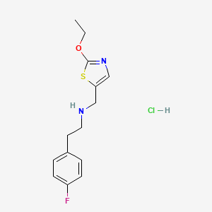 molecular formula C14H18ClFN2OS B1396437 N-[(2-乙氧基-1,3-噻唑-5-基)甲基]-2-(4-氟苯基)乙胺盐酸盐 CAS No. 1332530-41-2