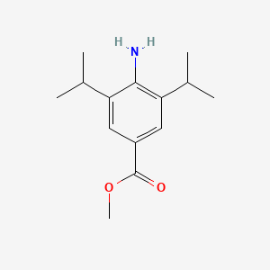 molecular formula C14H21NO2 B13964401 Methyl 4-amino-3,5-diisopropylbenzoate 