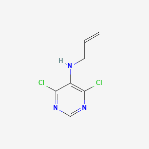 molecular formula C7H7Cl2N3 B1396443 N-烯丙基-4,6-二氯嘧啶-5-胺 CAS No. 889669-42-5