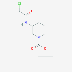 molecular formula C12H21ClN2O3 B1396445 Tert-butyl 3-(2-chloroacetamido)piperidine-1-carboxylate CAS No. 1332528-95-6
