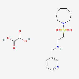 molecular formula C16H25N3O6S B1396446 [2-(Azepan-1-ylsulfonyl)ethyl](pyridin-3-ylmethyl)amine oxalate CAS No. 1332530-96-7