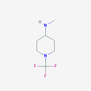 molecular formula C7H13F3N2 B13964469 N-methyl-1-(trifluoromethyl)piperidin-4-amine 