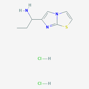 1-(Imidazo[2,1-b]thiazol-6-yl)propan-1-amine dihydrochloride