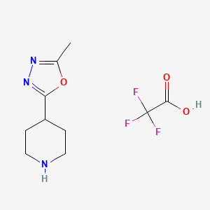4-(5-Methyl-1,3,4-oxadiazol-2-yl)piperidinetrifluoroacetate