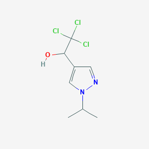 2,2,2-Trichloro-1-(1-isopropyl-1H-pyrazol-4-yl)ethanol