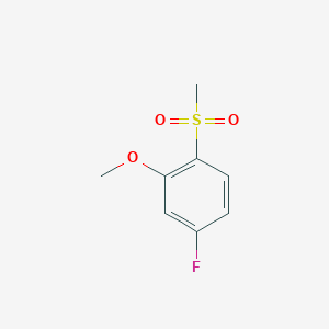 molecular formula C8H9FO3S B13964514 4-Fluoro-2-methoxy-1-(methylsulfonyl)benzene CAS No. 1173006-36-4