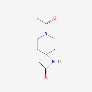 molecular formula C9H14N2O2 B13964533 7-Acetyl-1,7-diazaspiro[3.5]nonan-2-one 