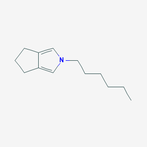 molecular formula C13H21N B13964540 2-Hexyl-2,4,5,6-tetrahydrocyclopenta[c]pyrrole 