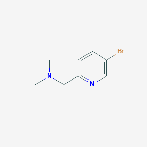molecular formula C9H11BrN2 B1396456 1-(5-bromopyridin-2-yl)-N,N-dimethylethenamine CAS No. 1332529-29-9