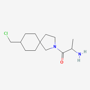 molecular formula C13H23ClN2O B13964594 2-Amino-1-(8-(chloromethyl)-2-azaspiro[4.5]decan-2-yl)propan-1-one 
