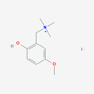 molecular formula C11H18INO2 B1396462 (2-Hydroxy-5-methoxyphenyl)-N,N,N-trimethylmethanaminium iodide CAS No. 51698-46-5
