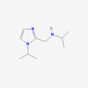 molecular formula C10H19N3 B13964661 N-((1-isopropyl-1H-imidazol-2-yl)methyl)propan-2-amine 