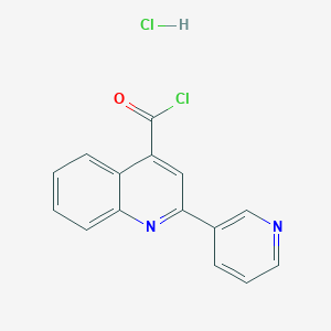 2-(Pyridin-3-yl)quinoline-4-carbonyl chloride hydrochloride