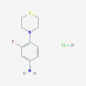 (3-Fluoro-4-thiomorpholin-4-ylphenyl)amine hydrochloride