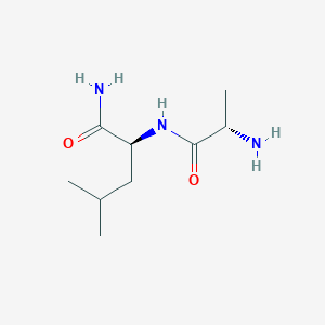 molecular formula C9H19N3O2 B1396488 L-亮氨酰-L-丙氨酰- CAS No. 38689-32-6