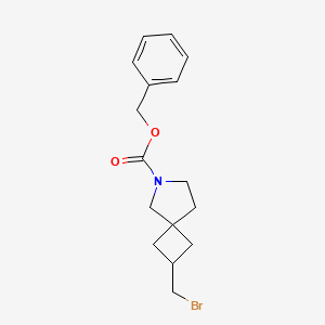 molecular formula C16H20BrNO2 B13964907 Benzyl 2-(bromomethyl)-6-azaspiro[3.4]octane-6-carboxylate 