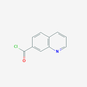 molecular formula C10H6ClNO B1396492 喹啉-7-甲酰氯 CAS No. 206257-00-3