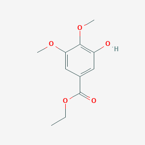 molecular formula C11H14O5 B1396493 Ethyl 3-hydroxy-4,5-dimethoxybenzoate CAS No. 773136-04-2