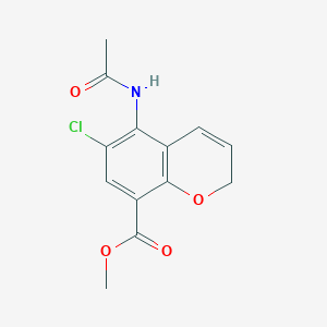 methyl 6-chloro-5-acetamido-2H-chromene-8-carboxylate