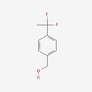 molecular formula C9H10F2O B1396495 4-(1,1-Difluoroethyl)benzyl alcohol CAS No. 55805-25-9