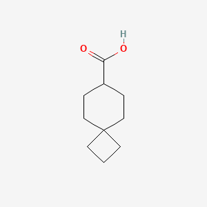 molecular formula C10H16O2 B1396497 螺[3.5]壬烷-7-羧酸 CAS No. 1086399-15-6